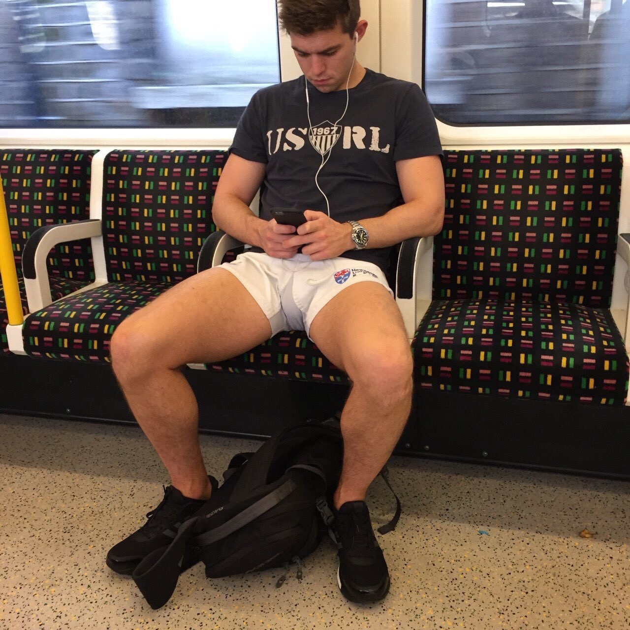 Mens bulges in shorts